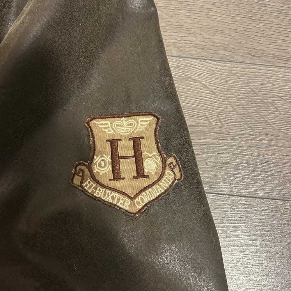 M - Vintage Hi-Buxter Commando Leather Bomber Jacket - by LeMercier - Picture 5 of 10